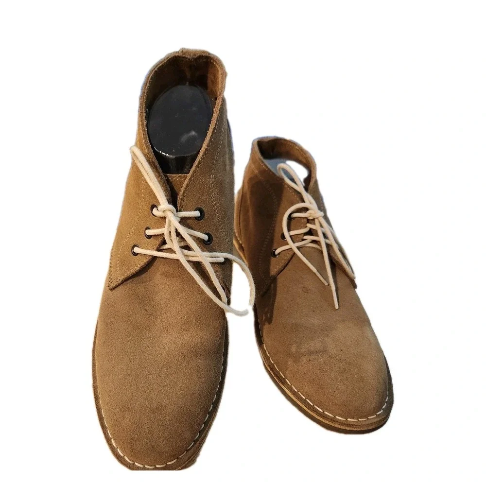 Men's Crown Vintage Chukka‎ Boots Size 9 - Tan Tabacco Suede